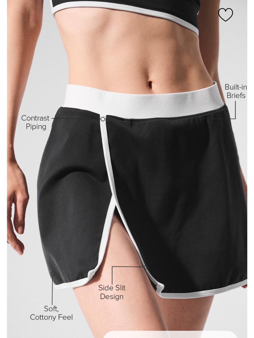 ALO Yoga Airbrush Streamlined Skirt - Pink & Cream